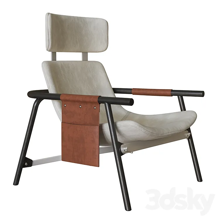 Bonaldo Eddy UP armchair 3D Model Free Download
