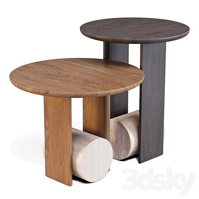 Bonaldo: Element – Side Tables 3D Model