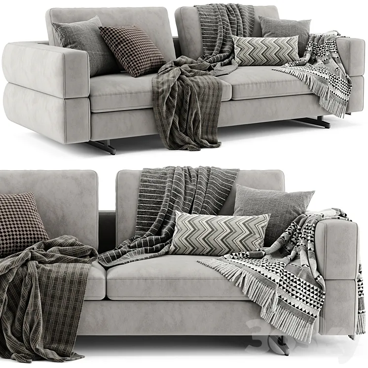 Bonaldo Ever More 2 Seats Sofa 3D Model Free Download Bonaldo Ever More 2 Seats Sofa 3D Model Free Download