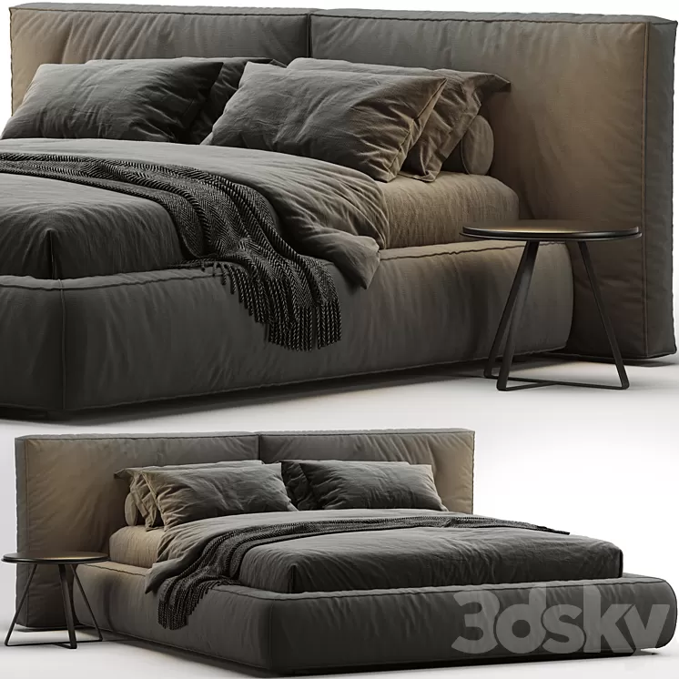 Bonaldo Fluff Bed 3D Model Bonaldo Fluff Bed 3D Model