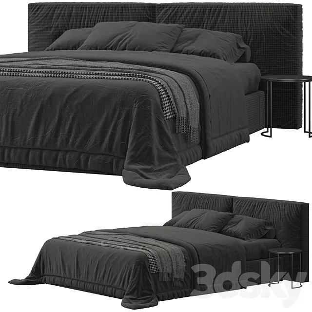 Bonaldo Fluff Bed 3DModel Bonaldo Fluff Bed 3DModel