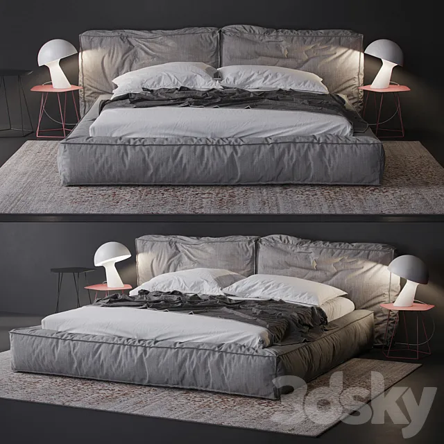 bonaldo fluff bed 3DModel