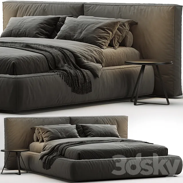 Bonaldo Fluff Bed 3DModel Bonaldo Fluff Bed 3DModel