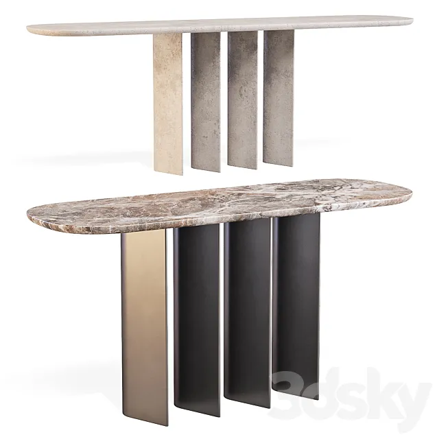Bonaldo: Geometric – Console Tables 3D Model
