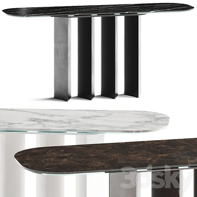 Bonaldo Geometric Console Tables 3DModel