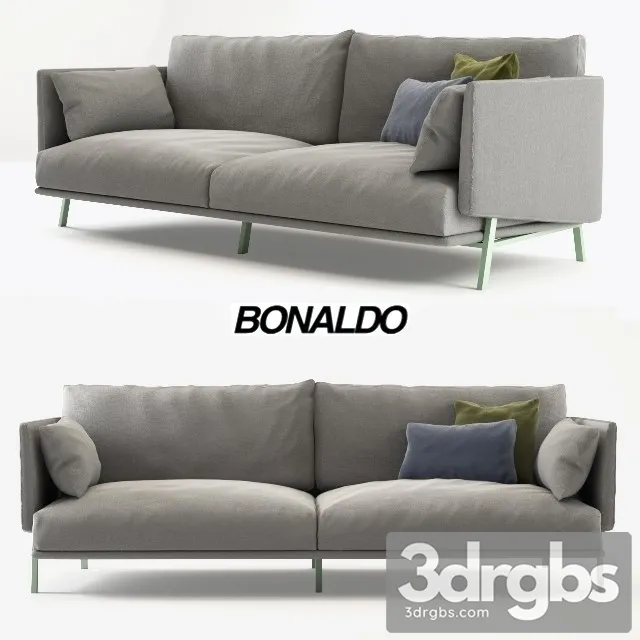 Bonaldo Gray Sofa 01 3D Model Download