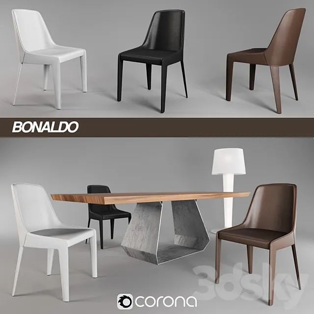 Bonaldo Lamina + Amond + XX Light 3DModel Bonaldo Lamina + Amond + XX Light 3DModel