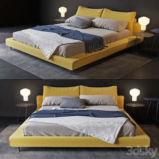 Bonaldo owen bed 3D Model Bonaldo owen bed 3D Model