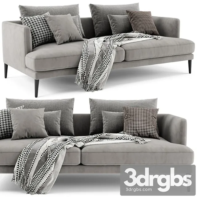 Bonaldo Paraiso 2 Seats Sofa 3D Model Download