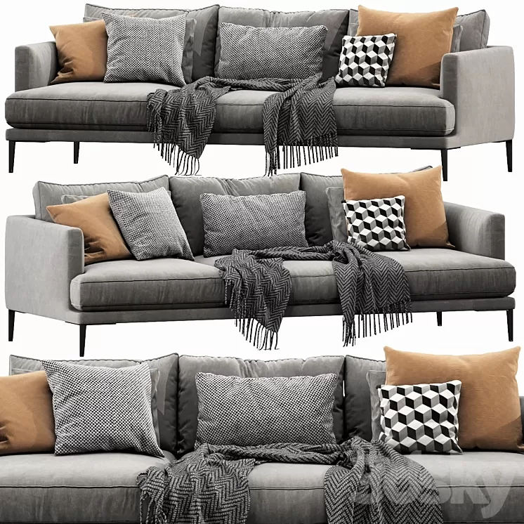 Bonaldo paraiso 3 seater 3D Model