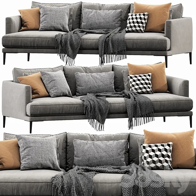 Bonaldo paraiso 3 seater 3DModel Bonaldo paraiso 3 seater 3DModel