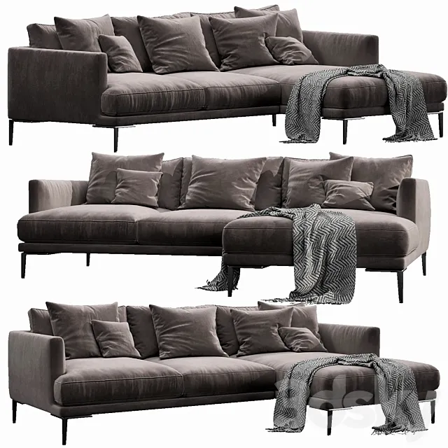 Bonaldo paraiso chaise lounge 3D Model