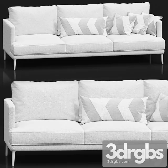 Bonaldo Paraiso Sofa 4 3D Model Download
