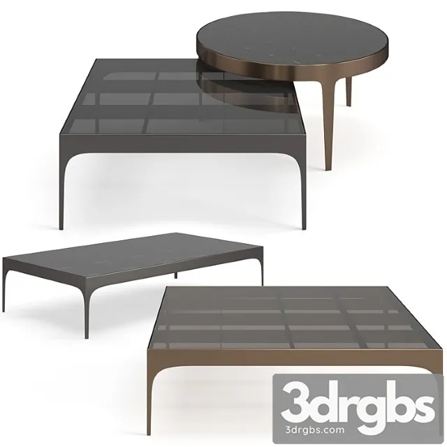 Bonaldo Passy Coffee Tables Set 3D Model Download Bonaldo Passy Coffee Tables Set 3D Model Download