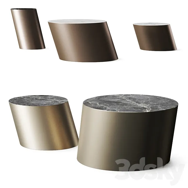 Bonaldo Pisa Coffee Tables 3D Model Bonaldo Pisa Coffee Tables 3D Model