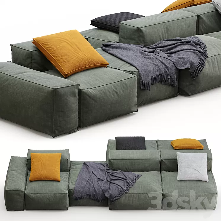 Bonaldo sectional sofa PEANUT B 3D Model