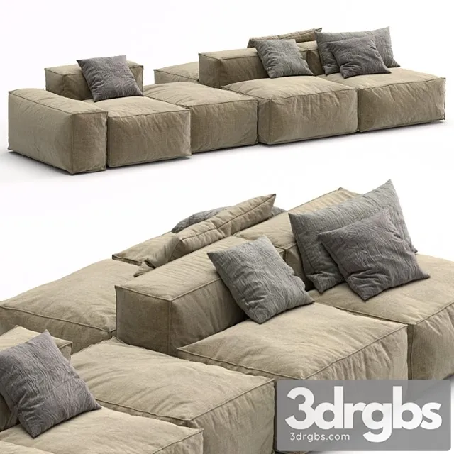 Bonaldo sectional sofa peanut b Bonaldo sectional sofa peanut b