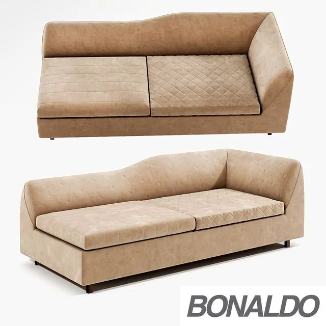 Bonaldo Sinua sofa Angolare 210 alto basso 3D Model Bonaldo Sinua sofa Angolare 210 alto basso 3D Model