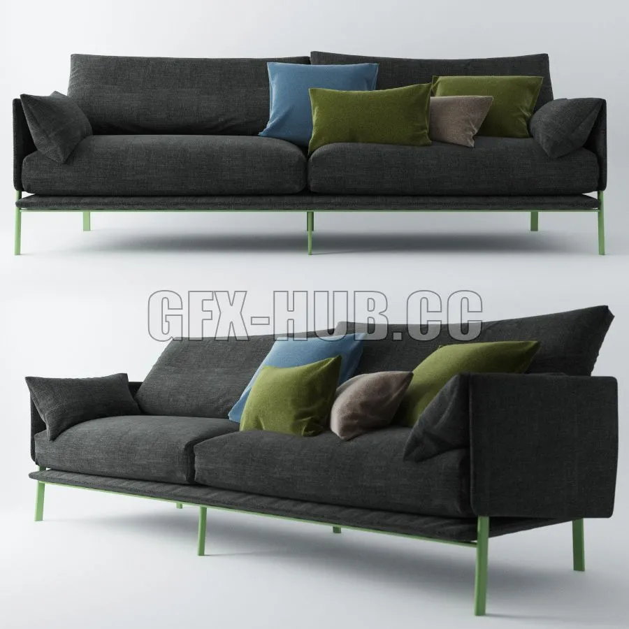 Bonaldo Structure Sofa 3D Model Bonaldo Structure Sofa 3D Model