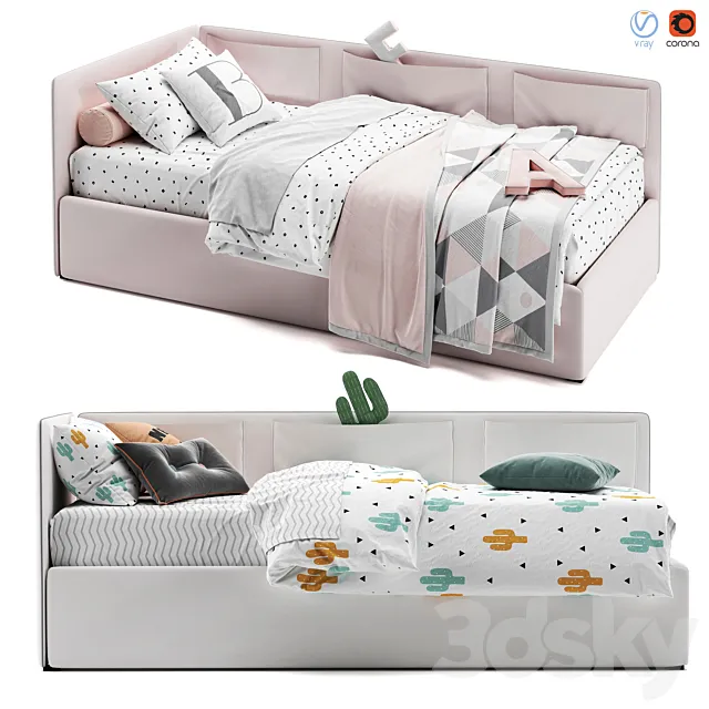 Bonaldo Titti Single Bed 3DModel Bonaldo Titti Single Bed 3DModel