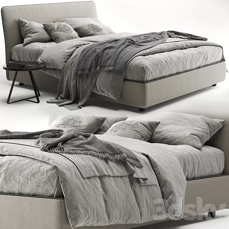 Bonaldo tonight bed 3D Model