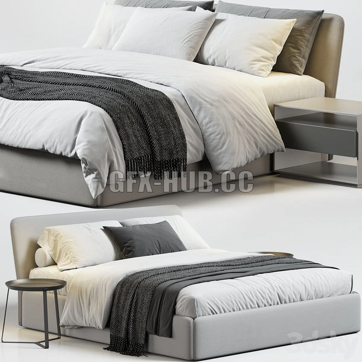 Bonaldo True Bed 3D Model
