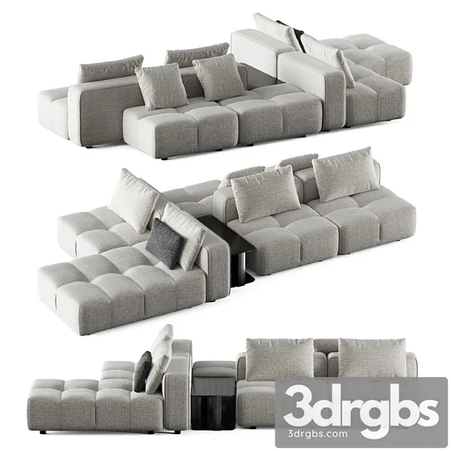 Bonamour Bonaldo modular Sofa 3D Model Download