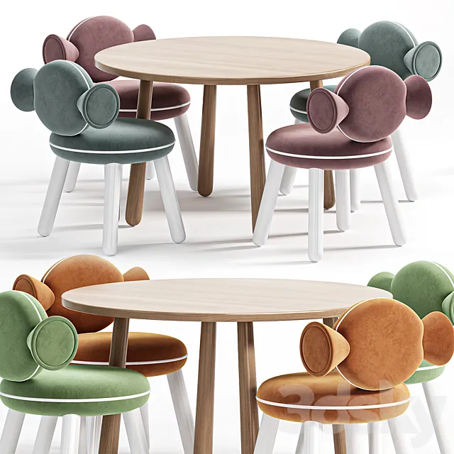 Bonbon Chair By Circu 3D Model Bonbon Chair By Circu 3D Model