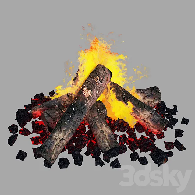Bonfire 3D Model Bonfire 3D Model