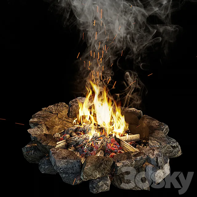 Bonfire 3DModel Bonfire 3DModel