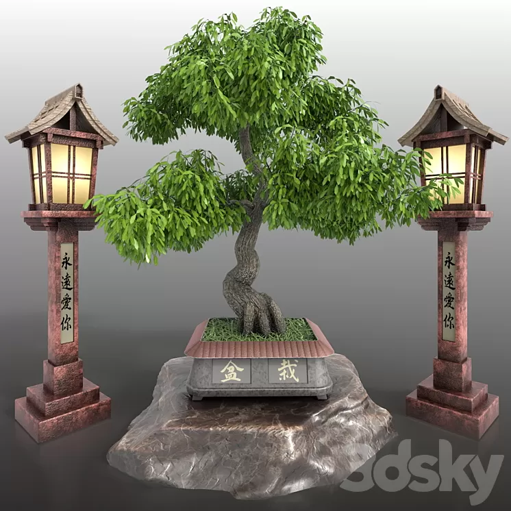 Bonsai 3 – foliage 3D Model Bonsai 3 – foliage 3D Model