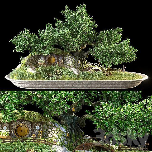 Bonsai in the style of the Hobbit 3DModel Bonsai in the style of the Hobbit 3DModel