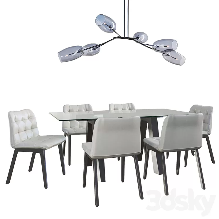 Bontempi Casa Aron Table 3D Model Bontempi Casa Aron Table 3D Model