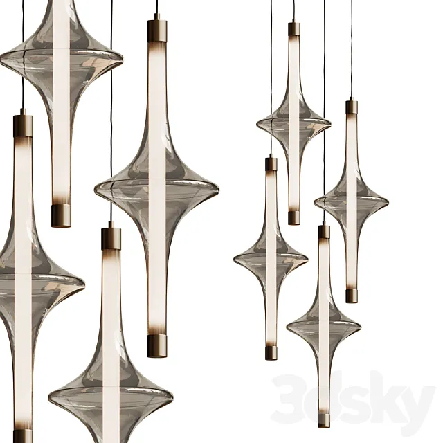 bontempi rain pendant lamp 3D Model