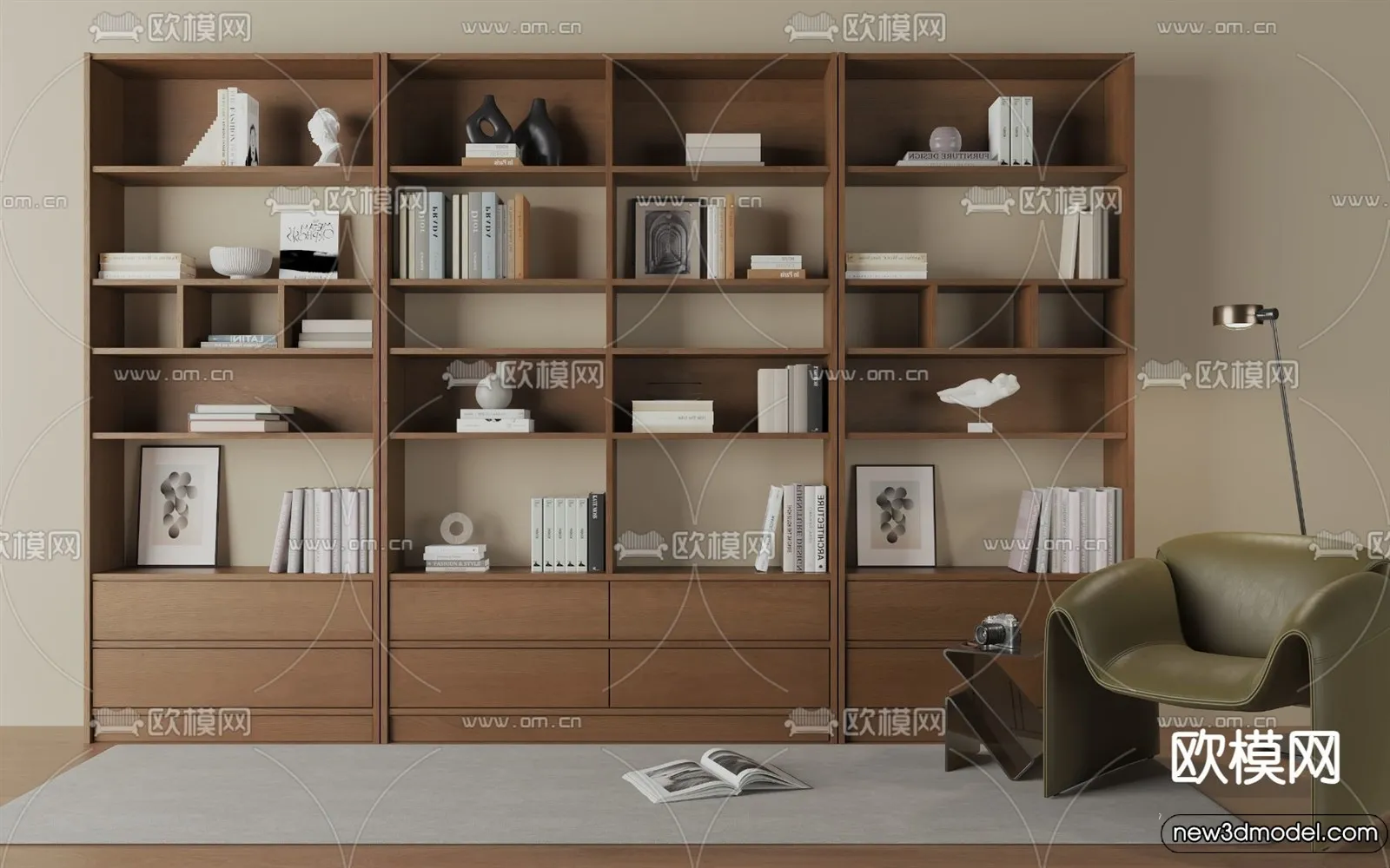 Book Case 3D Furniture Models – Interior 3D Model – 005 Book Case 3D Furniture Models – Interior 3D Model – 005