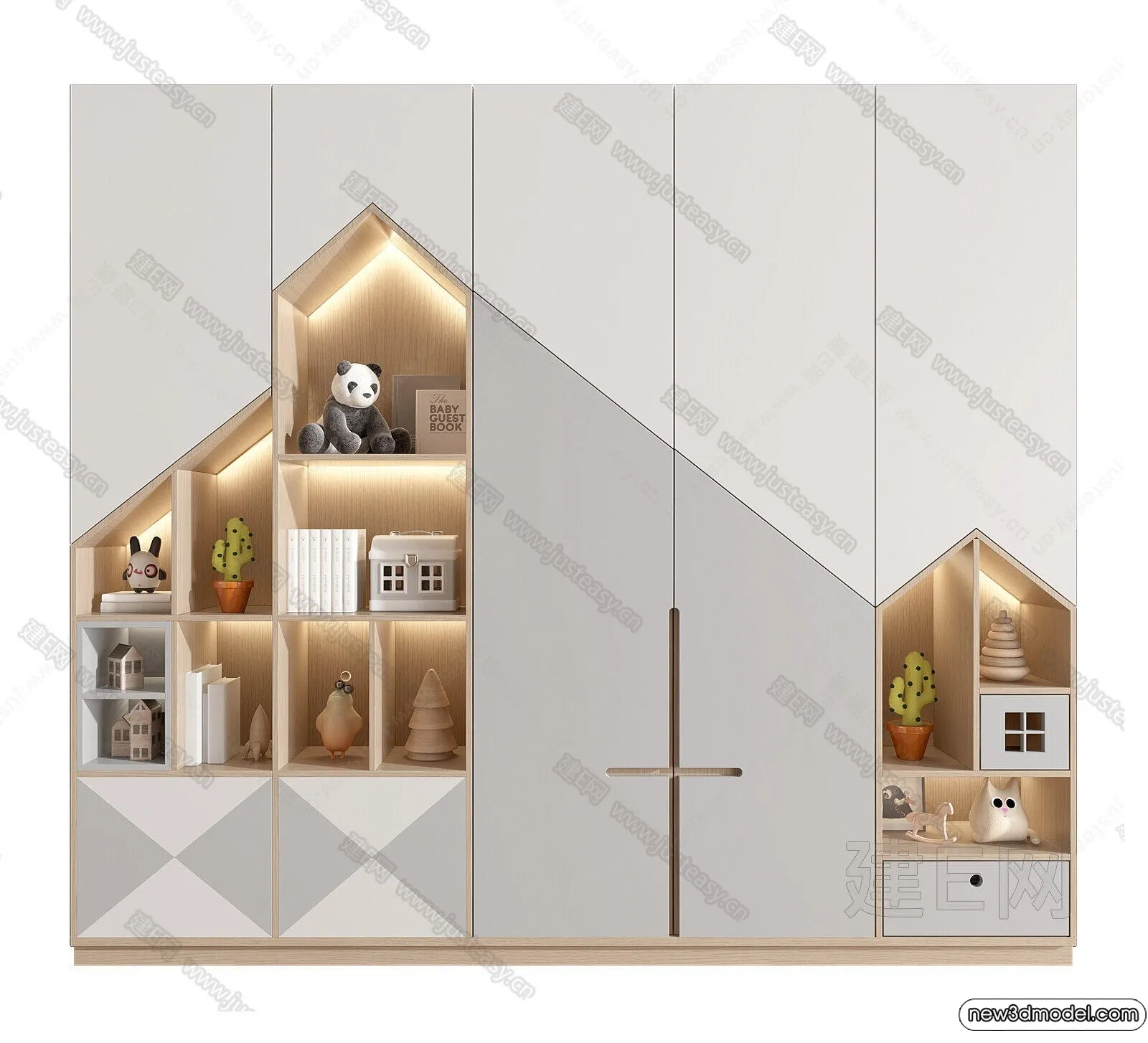 Book Case 3D Furniture Models – Interior 3D Model – 008 Book Case 3D Furniture Models – Interior 3D Model – 008
