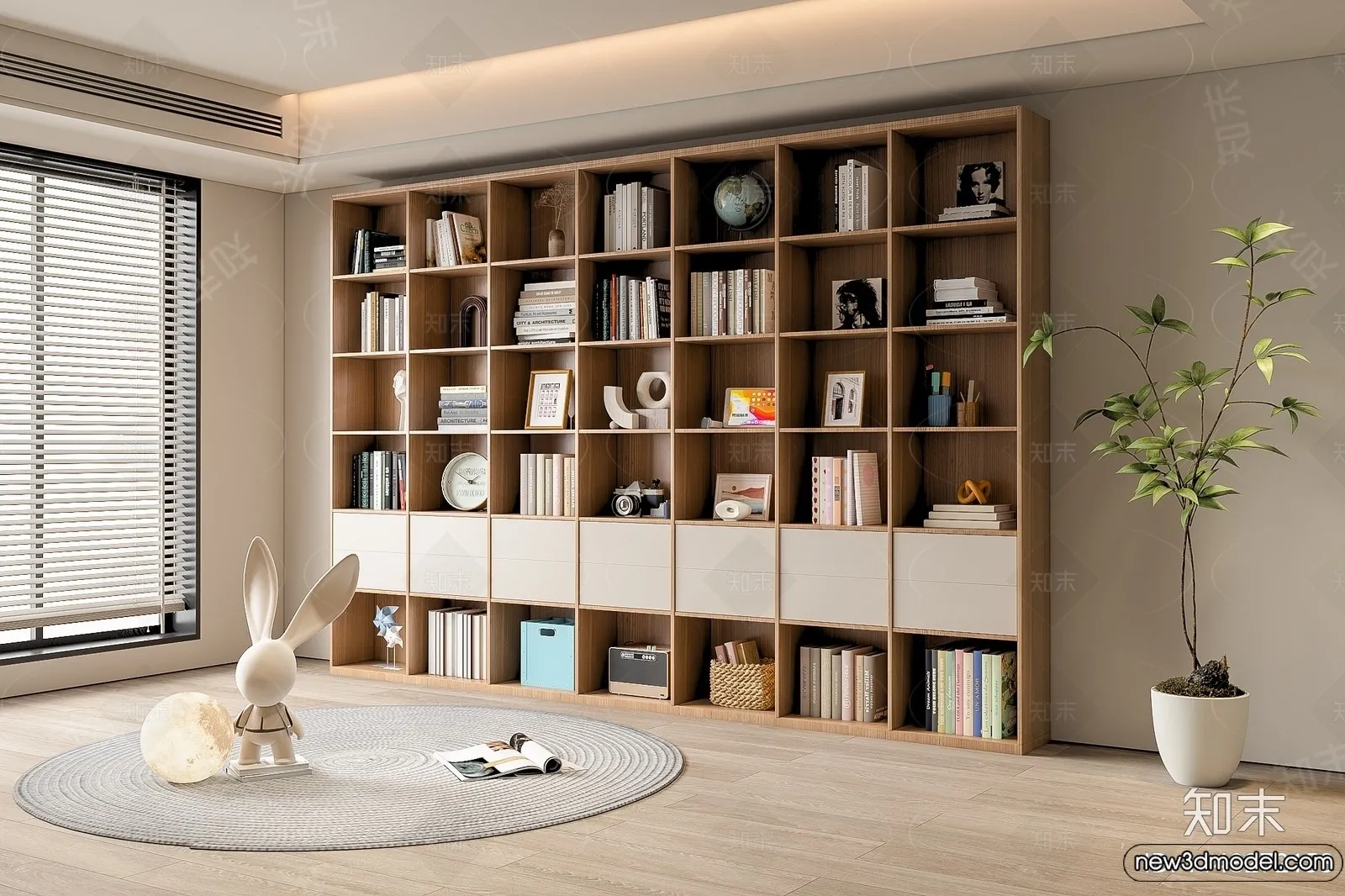 Book Case 3D Furniture Models – Interior 3D Model – 016 Book Case 3D Furniture Models – Interior 3D Model – 016