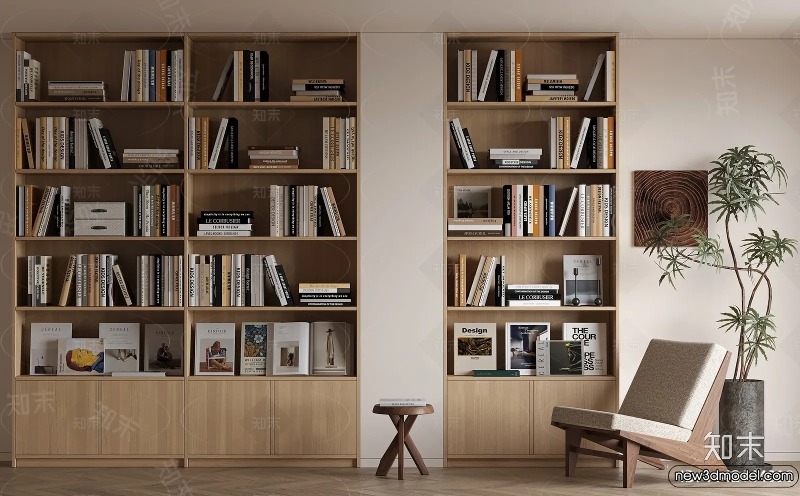 Book Case 3D Furniture Models – Interior 3D Model – 018 Book Case 3D Furniture Models – Interior 3D Model – 018