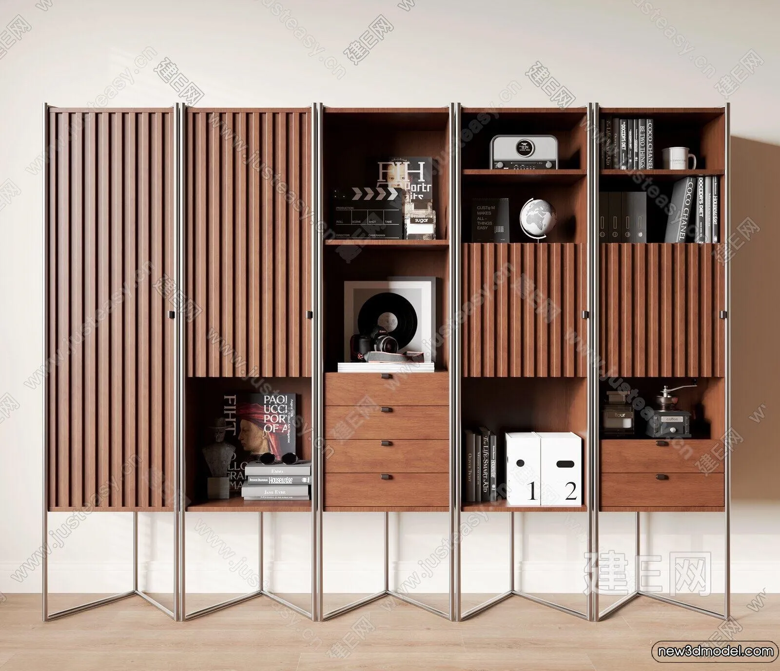 Book Case 3D Furniture Models – Interior 3D Model – 019 Book Case 3D Furniture Models – Interior 3D Model – 019