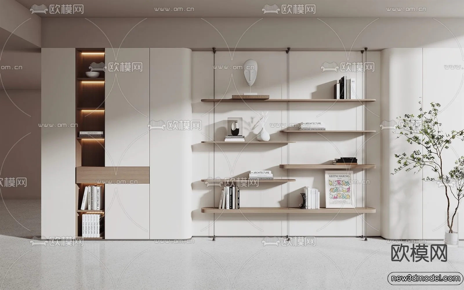 Book Case 3D Furniture Models – Interior 3D Model – 023 Book Case 3D Furniture Models – Interior 3D Model – 023