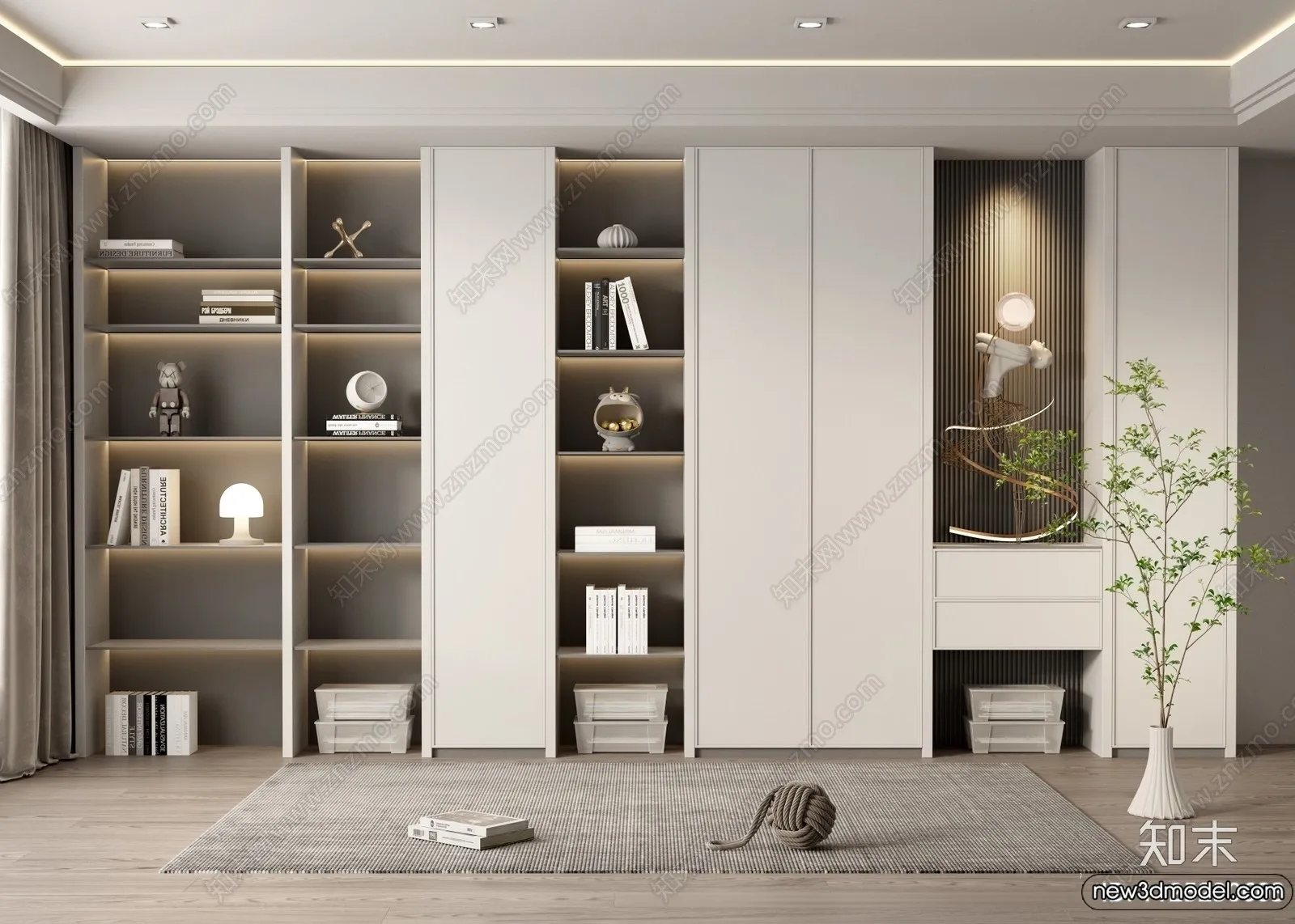 Book Case 3D Furniture Models – Interior 3D Model – 024 Book Case 3D Furniture Models – Interior 3D Model – 024