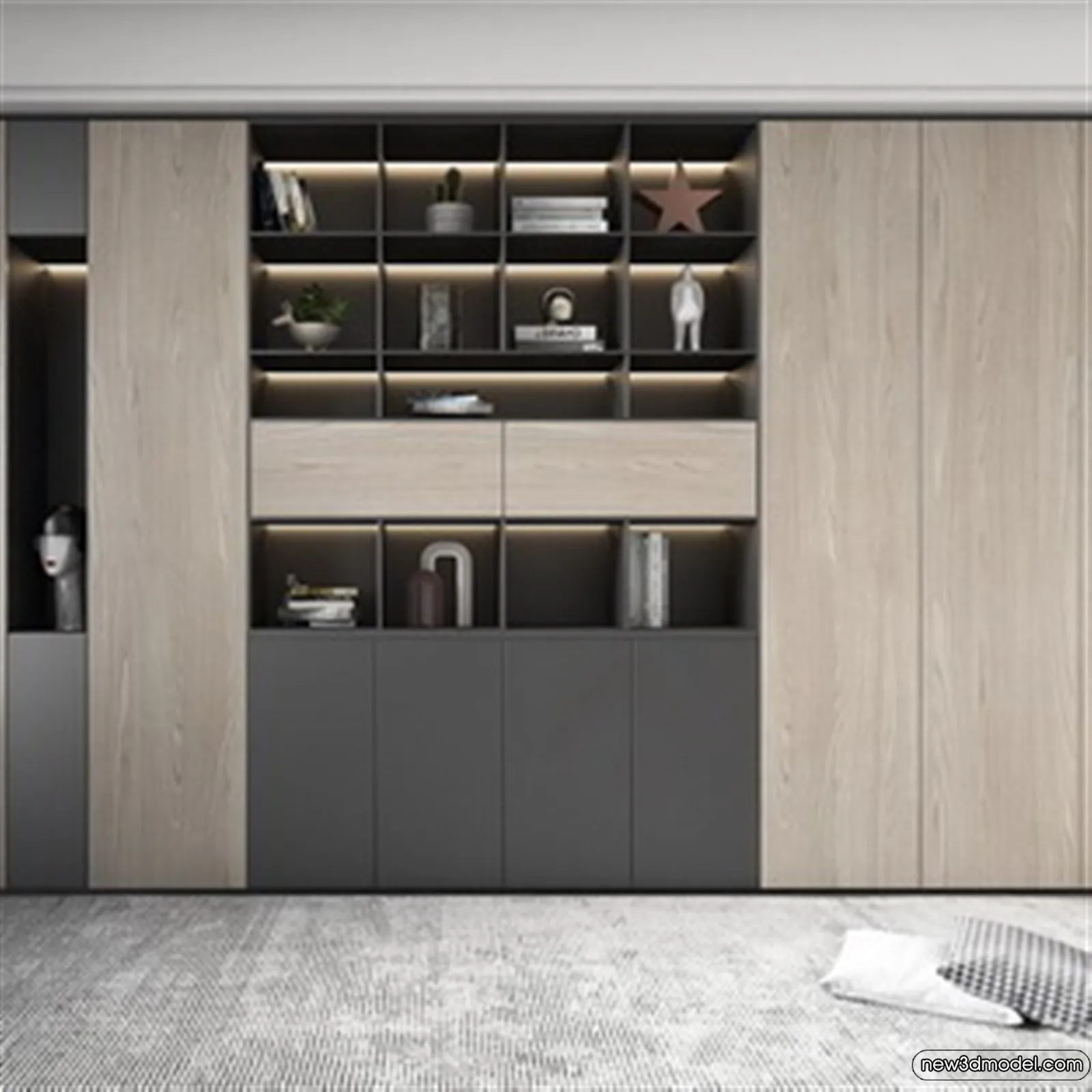 Book Case 3D Furniture Models – Interior 3D Model – 034 Book Case 3D Furniture Models – Interior 3D Model – 034