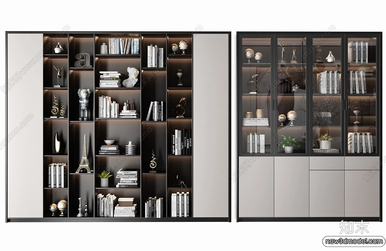 Book Case 3D Furniture Models – Interior 3D Model – 039 Book Case 3D Furniture Models – Interior 3D Model – 039