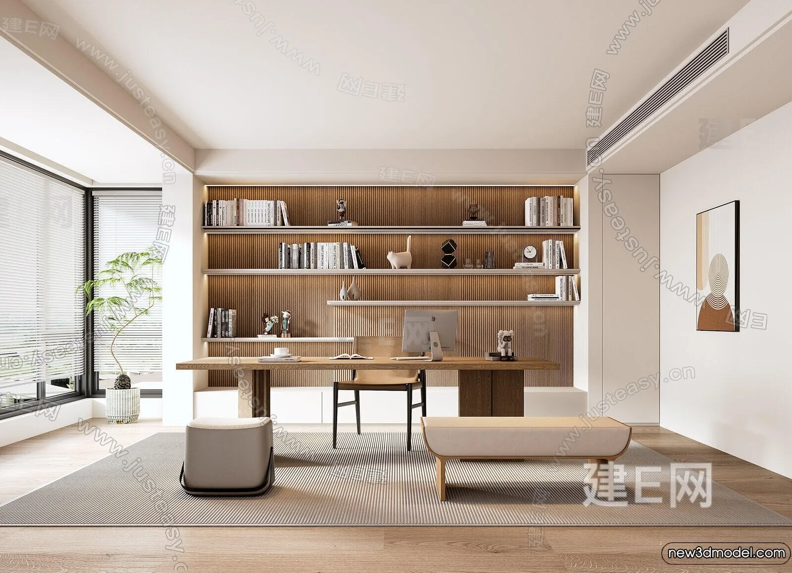 Book Case 3D Furniture Models – Interior 3D Model – 043 Book Case 3D Furniture Models – Interior 3D Model – 043