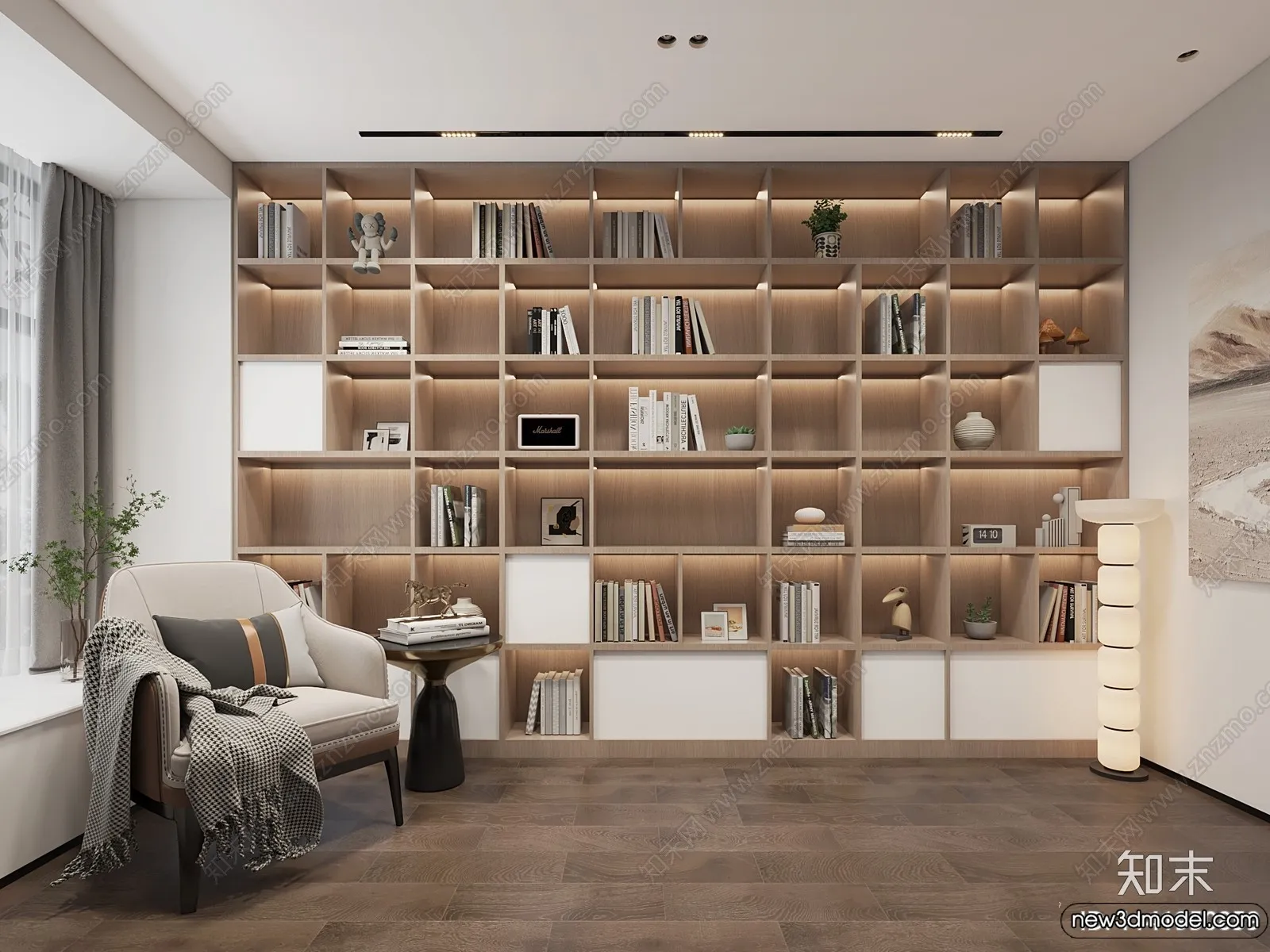 Book Case 3D Furniture Models – Interior 3D Model – 048 Book Case 3D Furniture Models – Interior 3D Model – 048