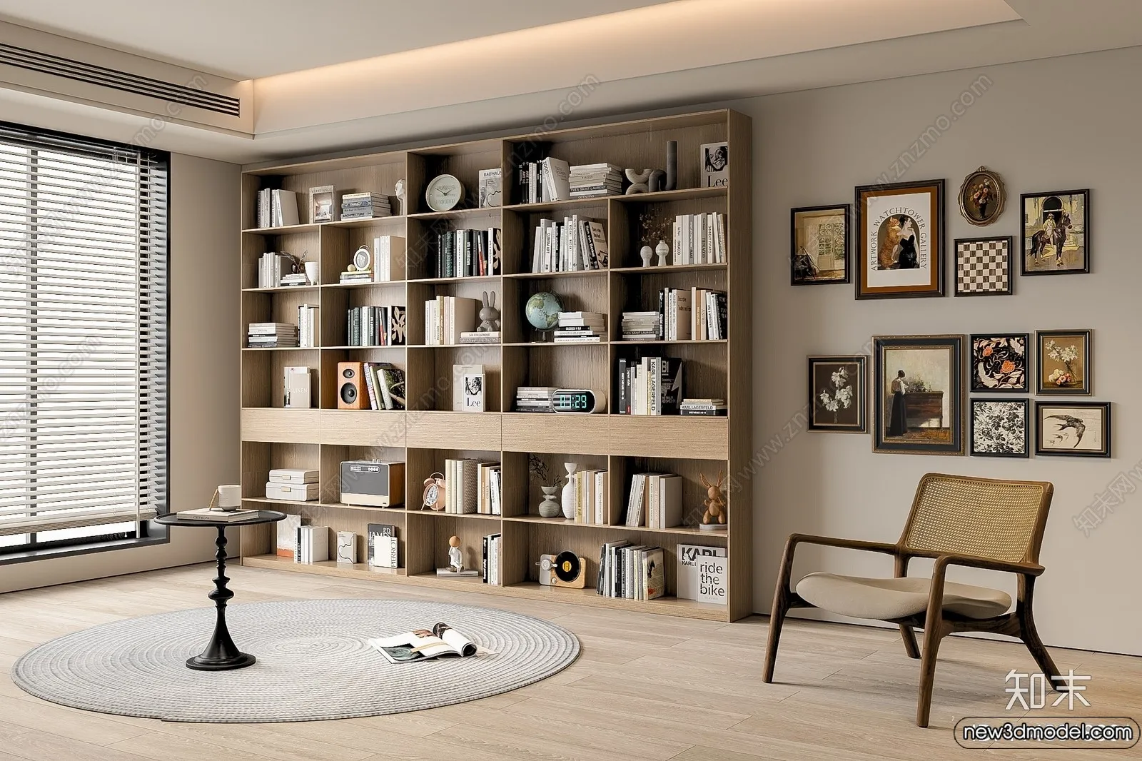 Book Case 3D Furniture Models – Interior 3D Model – 051 Book Case 3D Furniture Models – Interior 3D Model – 051