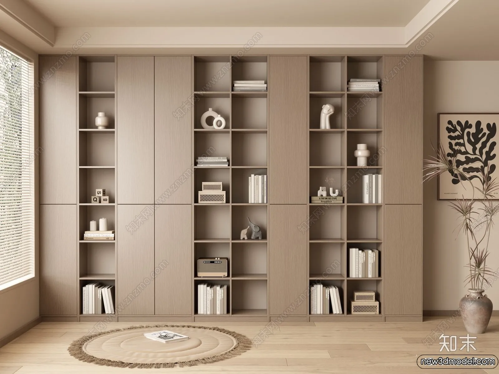 Book Case 3D Furniture Models – Interior 3D Model – 053 Book Case 3D Furniture Models – Interior 3D Model – 053