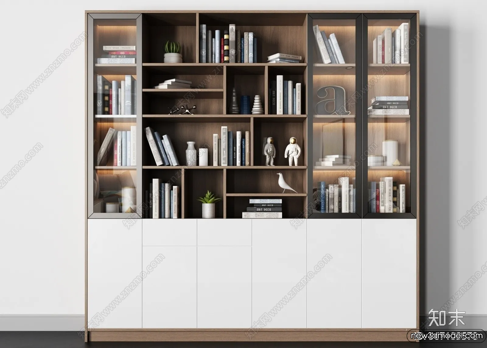 Book Case 3D Furniture Models – Interior 3D Model – 055 Book Case 3D Furniture Models – Interior 3D Model – 055