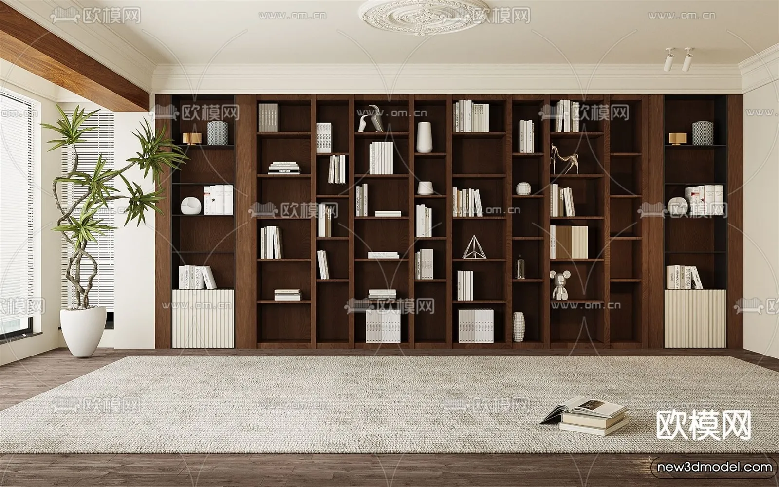 Book Case 3D Furniture Models – Interior 3D Model – 056 Book Case 3D Furniture Models – Interior 3D Model – 056