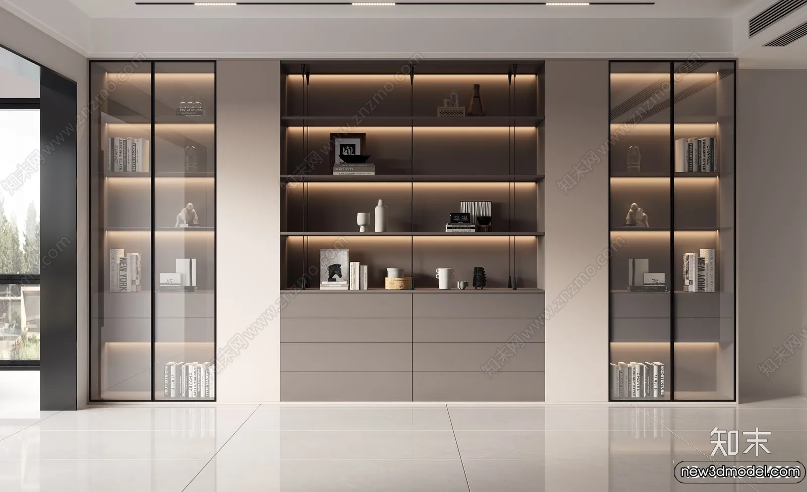 Book Case 3D Furniture Models – Interior 3D Model – 067 Book Case 3D Furniture Models – Interior 3D Model – 067